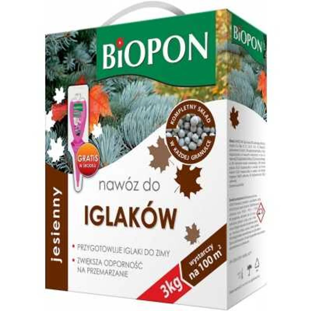 BIOPON, NAWÓZ JESIENNY DO IGLAKÓW GRANULAT 3kg