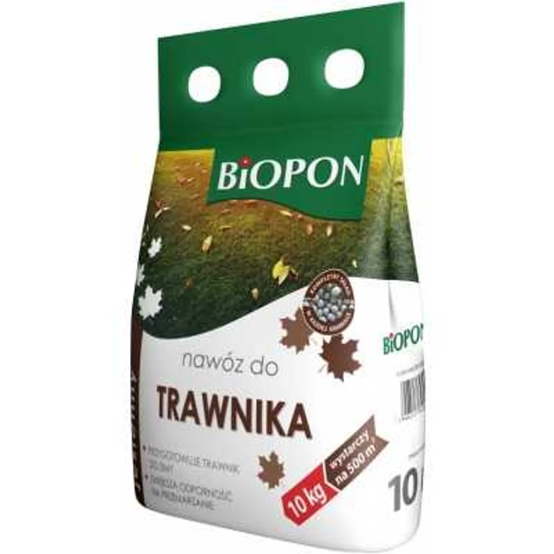 BIOPON, NAWÓZ JESIENNY DO TRAWNIKA GRANULAT 10KG WOREK