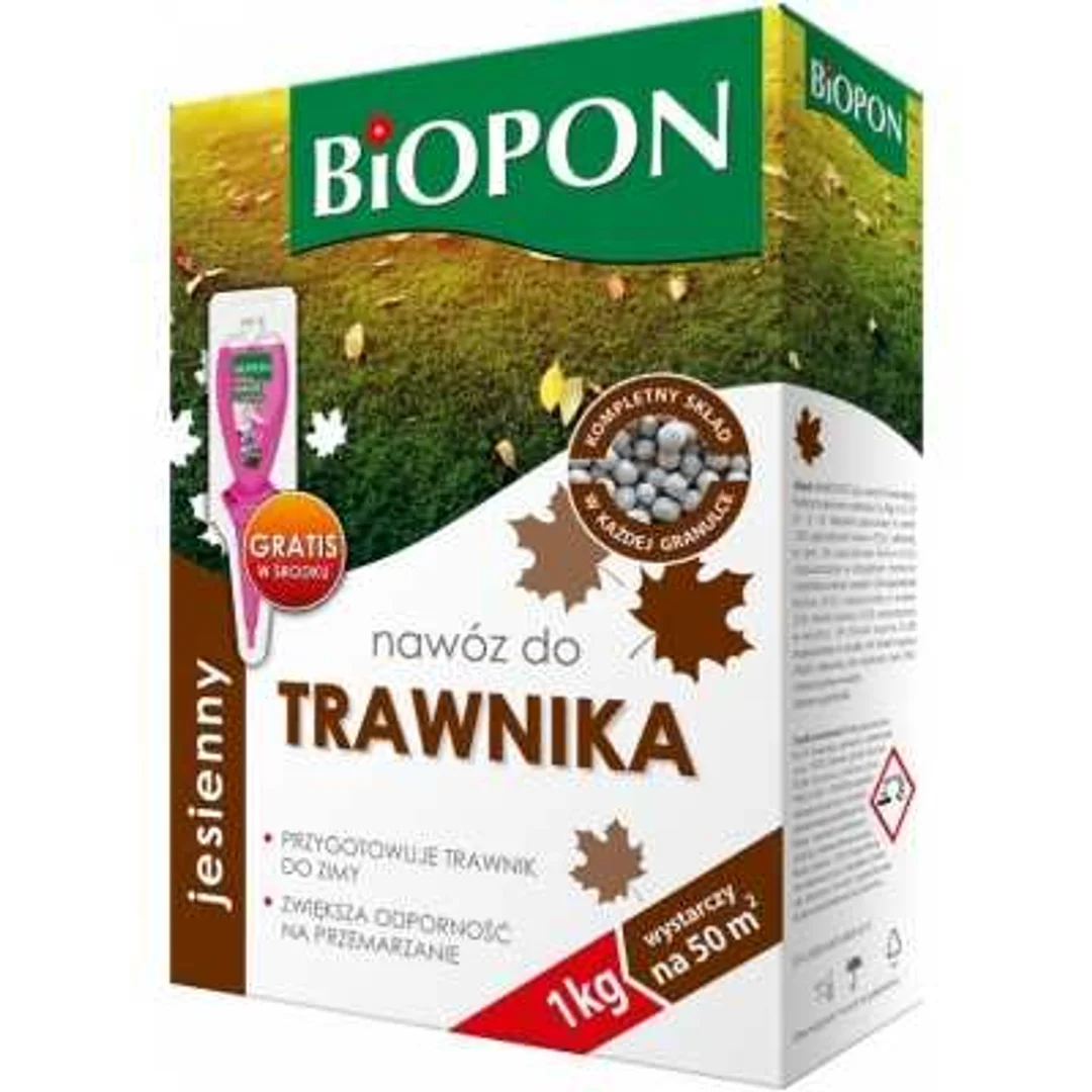 BIOPON, NAWÓZ JESIENNY DO TRAWNIKA GRANULAT 1kg