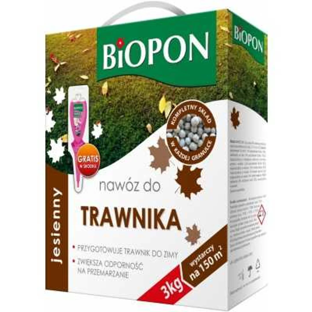 BIOPON, NAWÓZ JESIENNY DO TRAWNIKA GRANULAT 3kg