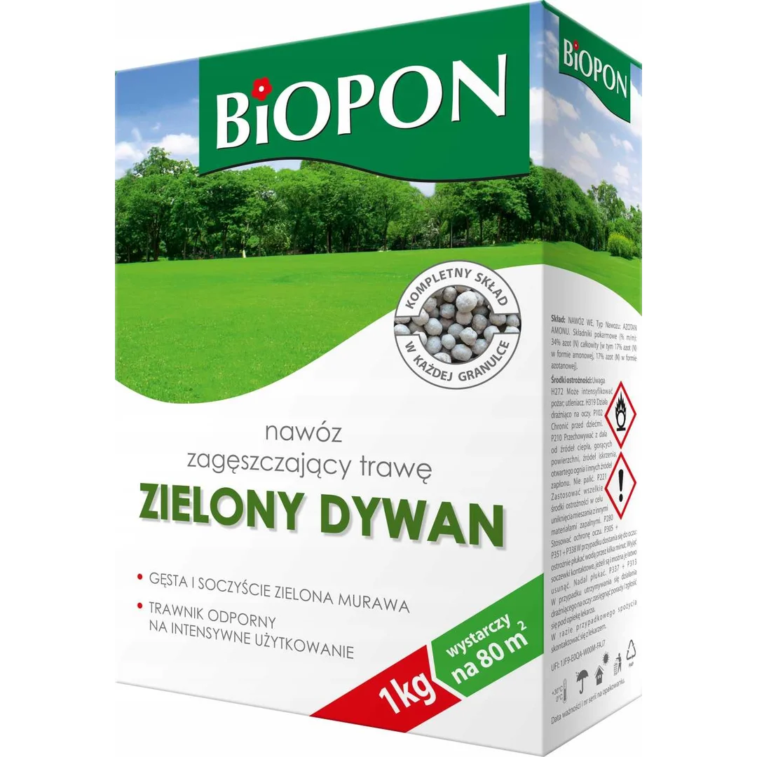 Biopon nawóz zagęszczający do trawnika z/d 1 kg