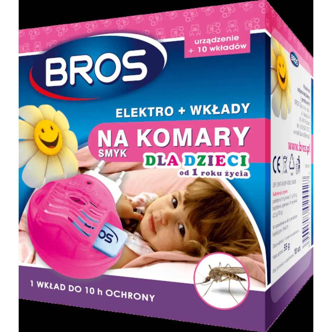 BROS WKŁADY DO ELEKTRO NA KOMARY SMYK 20 SZT.