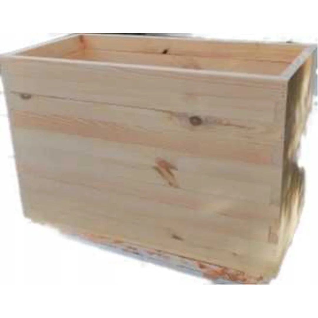 Donica EKO drewniana 20x20x15 naturalna