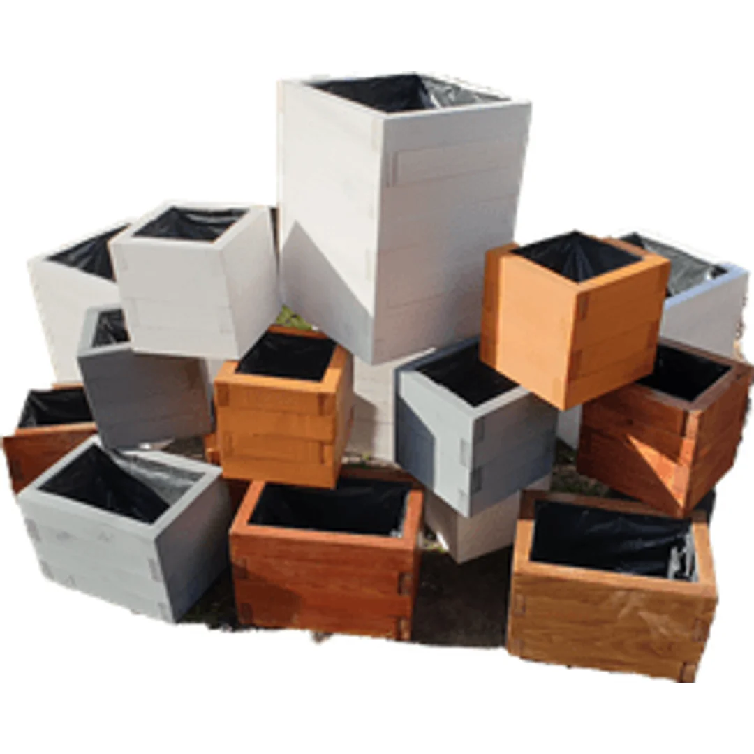 Donica EKO drewniana 40x40x30 - 30szt paleta