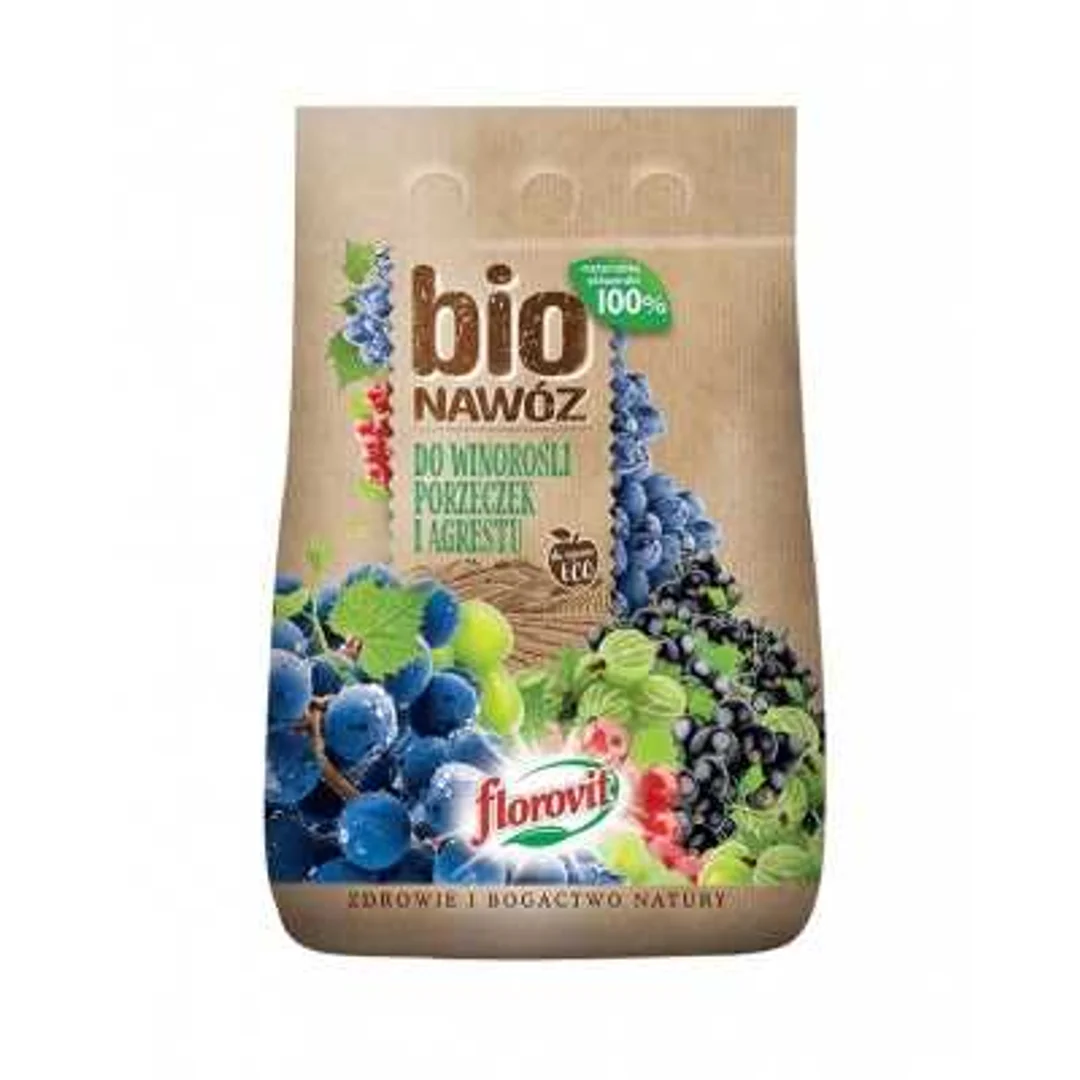 FLOROVIT BIO NAWÓZ DO WINOROŚLI, 5L 3,15 KG PORZECZEK I AGRESTU