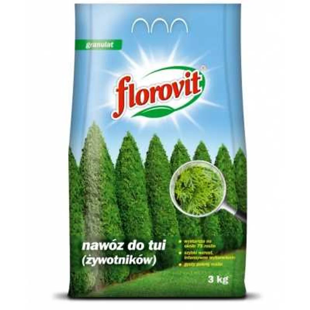 FLOROVIT,,NAWÓZ DO TUI (ŻYWOTNIKÓW) 3 KG