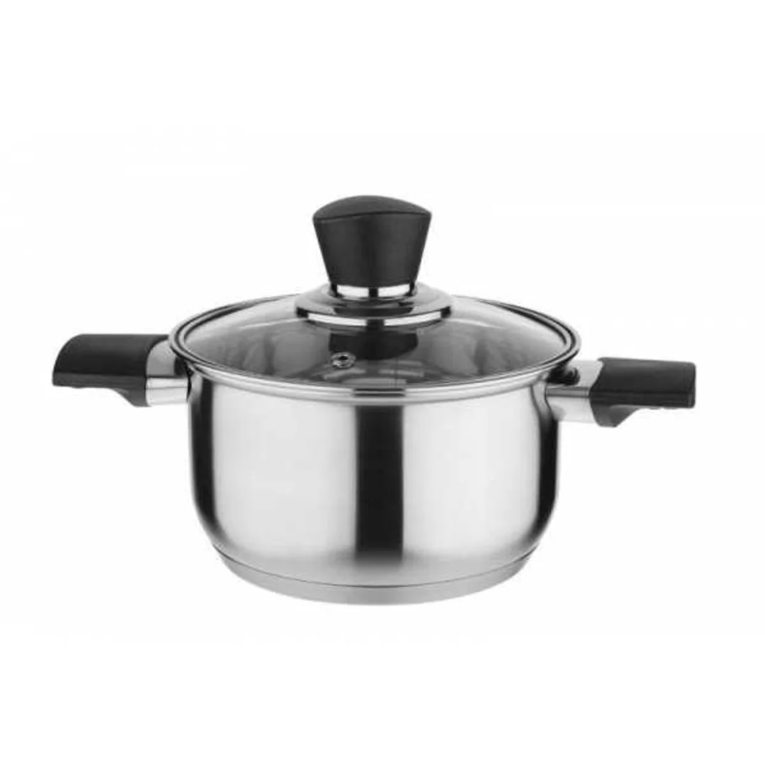 Garnek ze stali nierdzewnej z pokrywką 24cm/5,8L Novita
