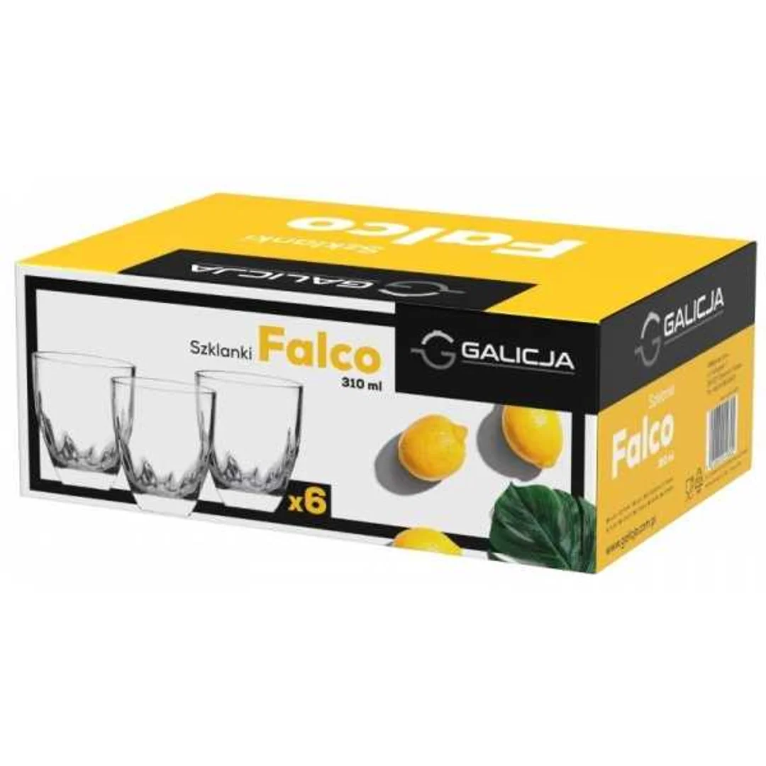 Komplet szklanek niskich Falco 310ml 6 szt. art. 24980