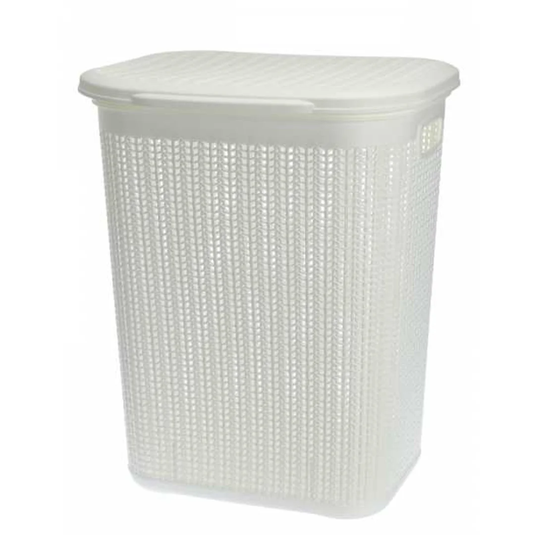 Kosz na bieliznę 50L Willow biały 22759