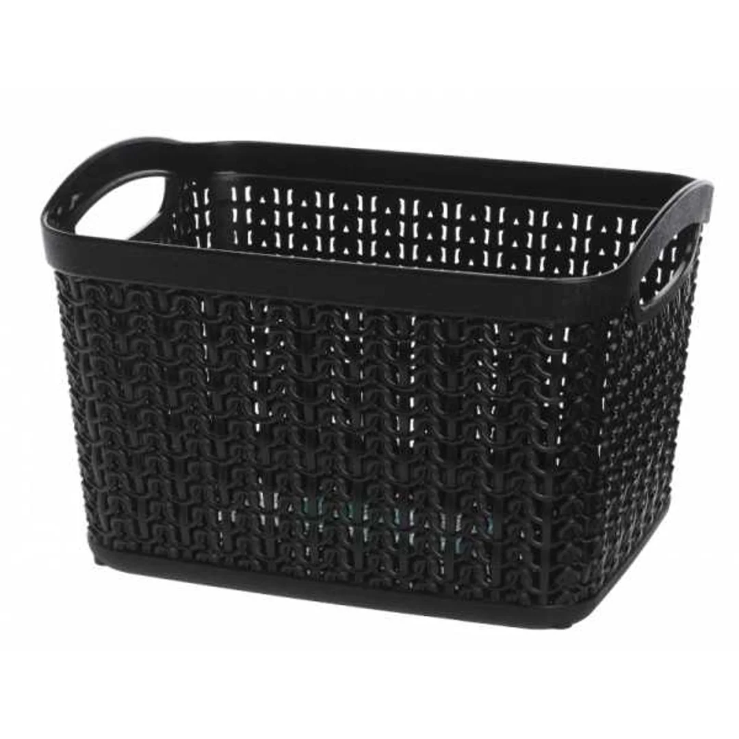 Koszyk prostokątny M 3,3L Willow czarny 22789