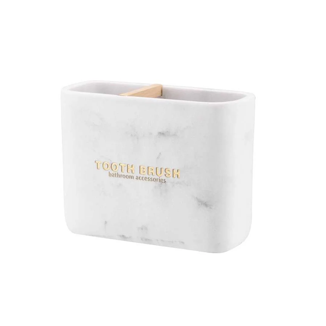 Kubek łazienkowy Marble biały