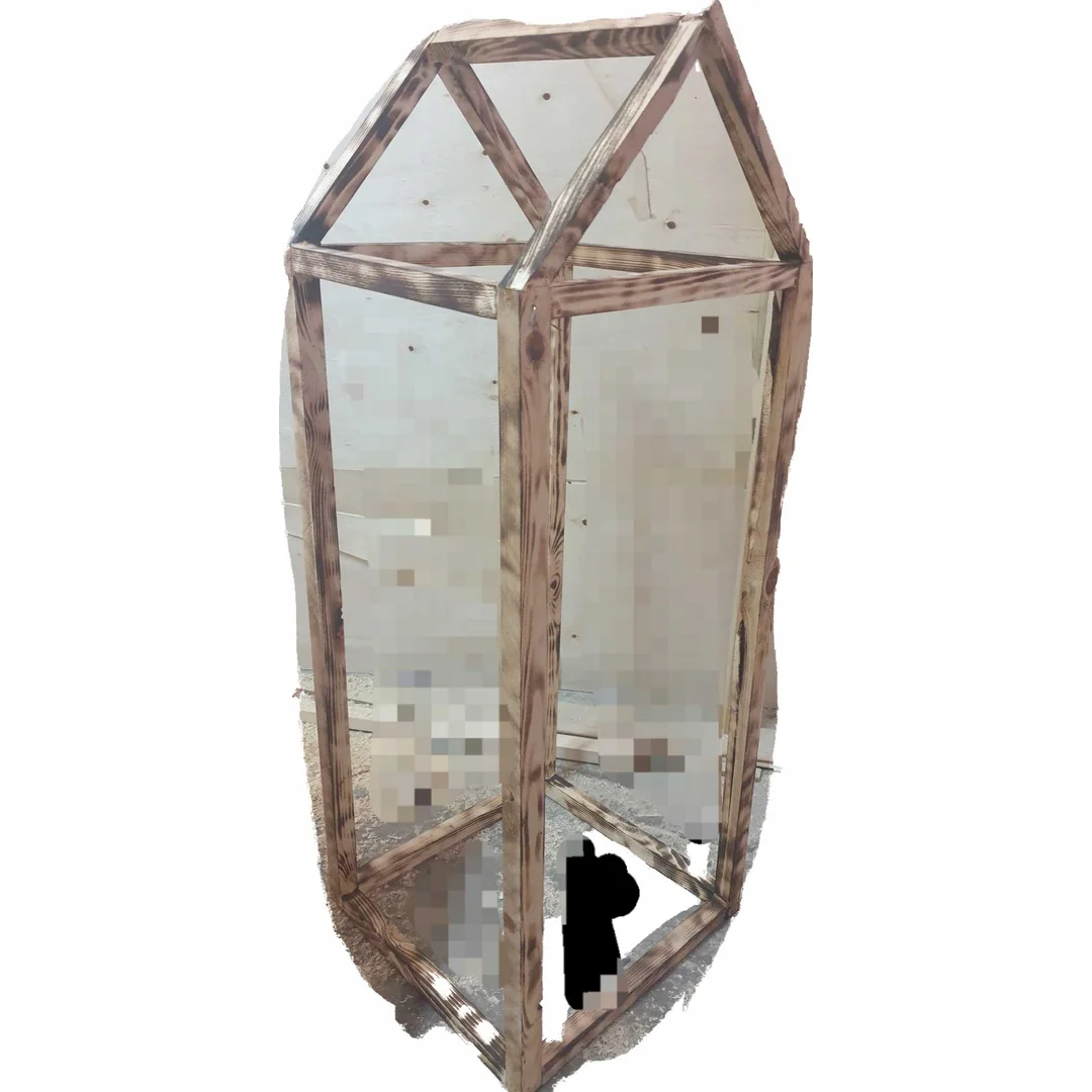 Lampion świecznik opalany 45 x 45 x 45