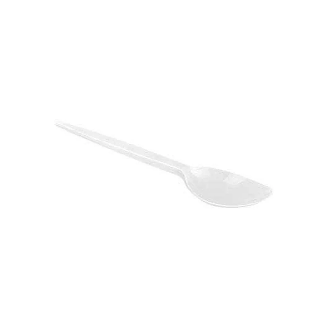 Łyżki plastikowe duże białe a'100 Bittner