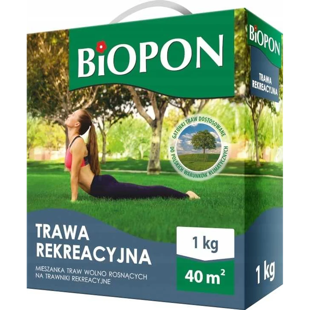 Nasiona trawy gazonowej rekreacyjna - 1kg 40m2