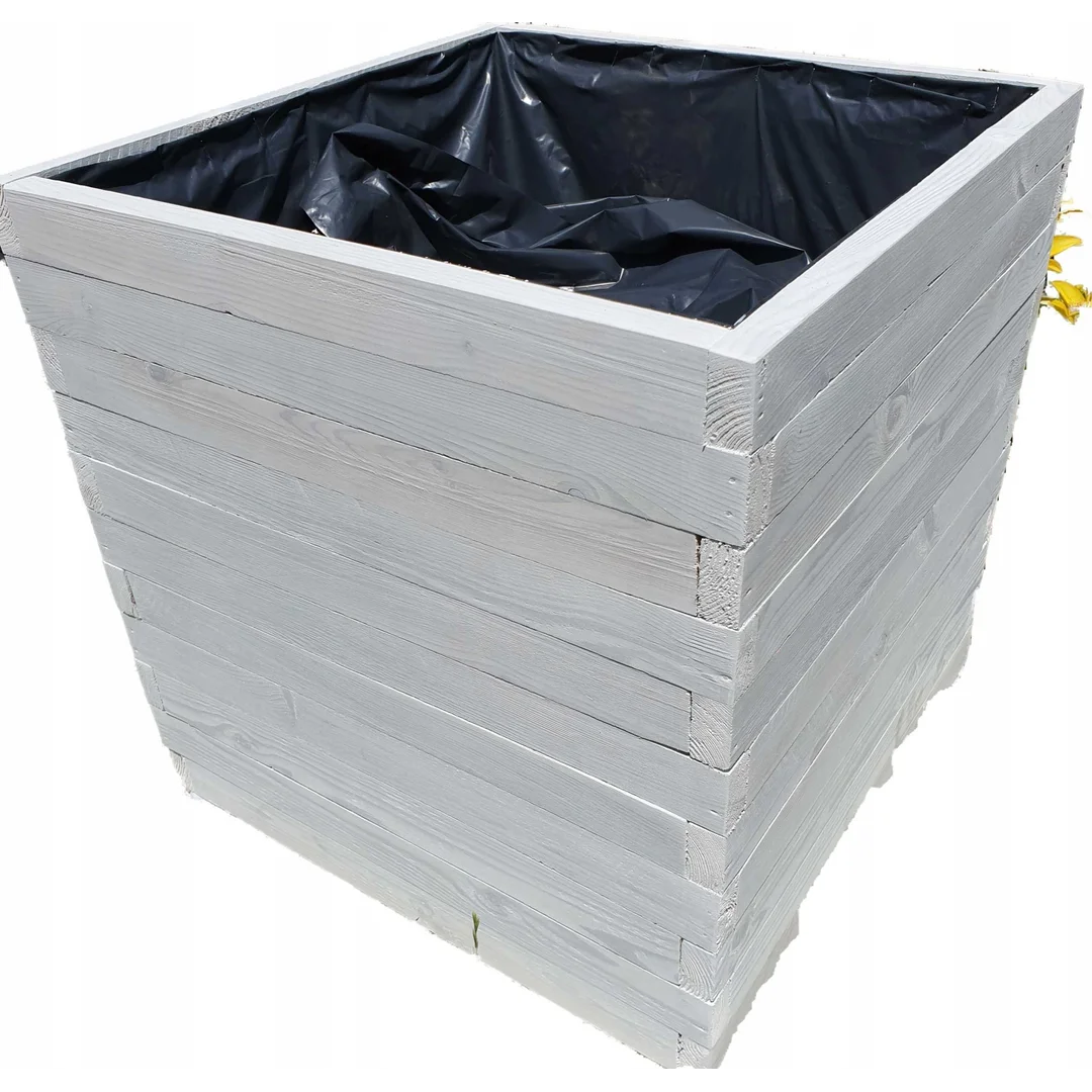 Osłonka EKO drewniana 40x60x30 biała ocieplana