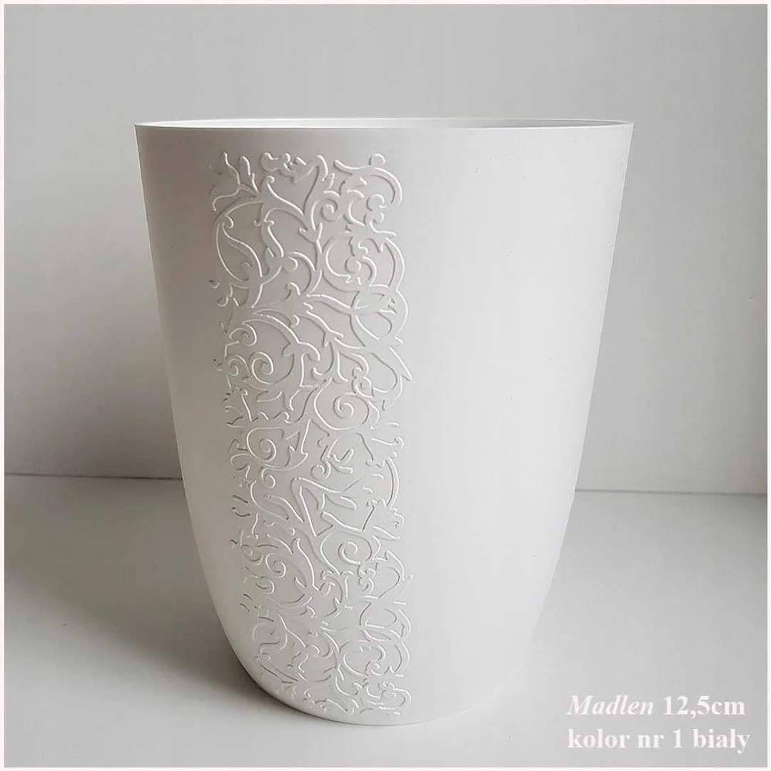 Osłonka storczyk Madlen 16cm biała