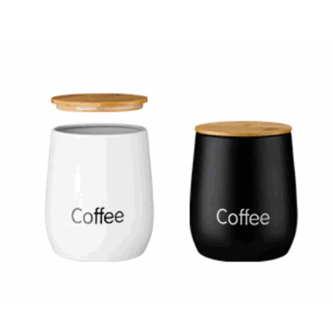 POJEMNIK MET.OKR.MONACO COFFEE BIAŁY 26170
