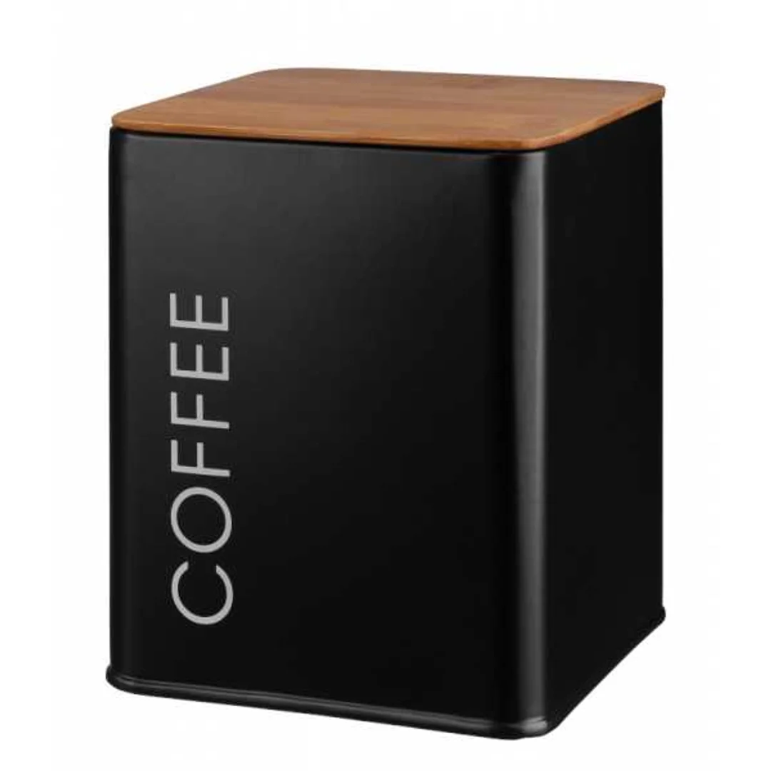 Pojemnik spożywczy kwadratowy Alcano Coffee, czarny21593