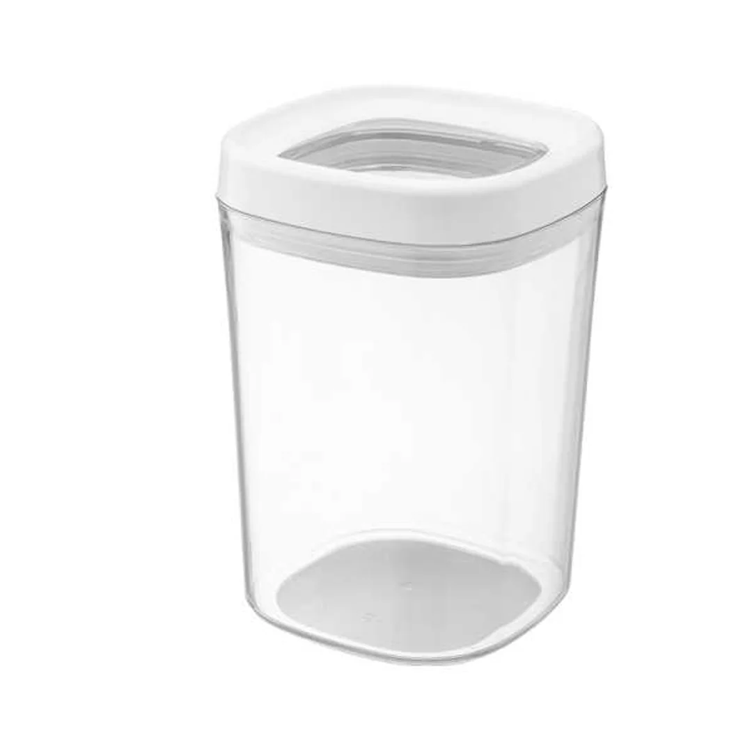 Pojemnik spożywczy transparentny biały 1000ml AMOS