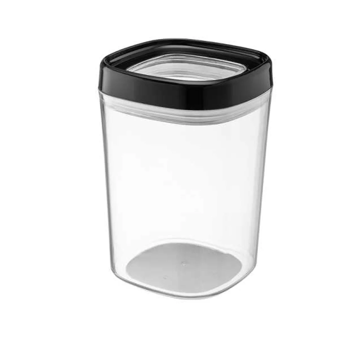 Pojemnik spożywczy transparentny czarny 1000ml Amos