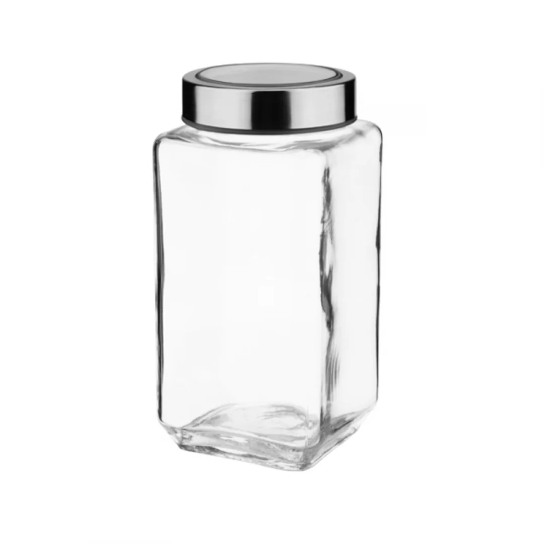 Pojemnik szklany na artykuły spożywcze Rubi 1000ml biały