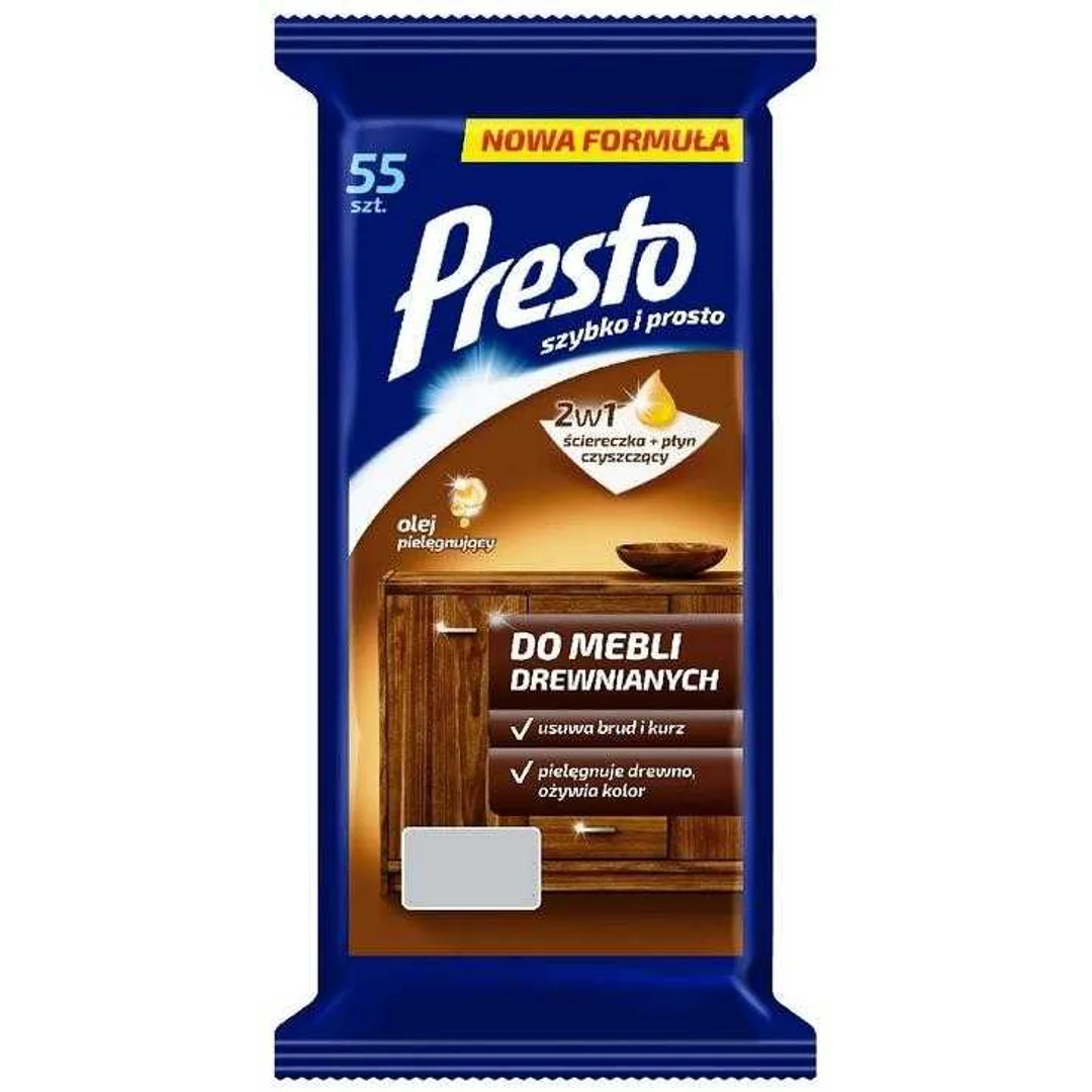 Presto Clean ścierka a'55 meble drewniane