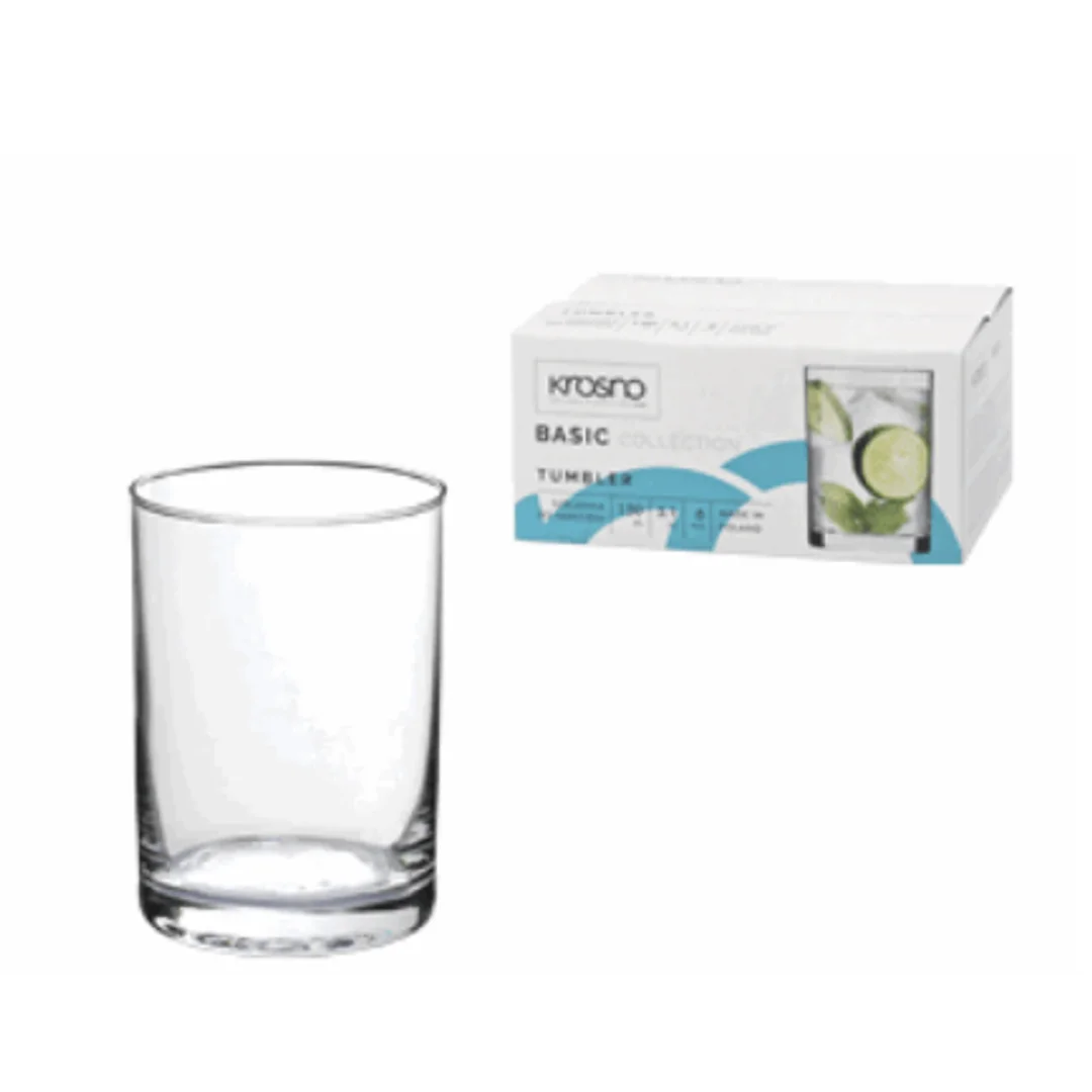 SZKLANKA BASIC GŁADKA 150ml 6szt