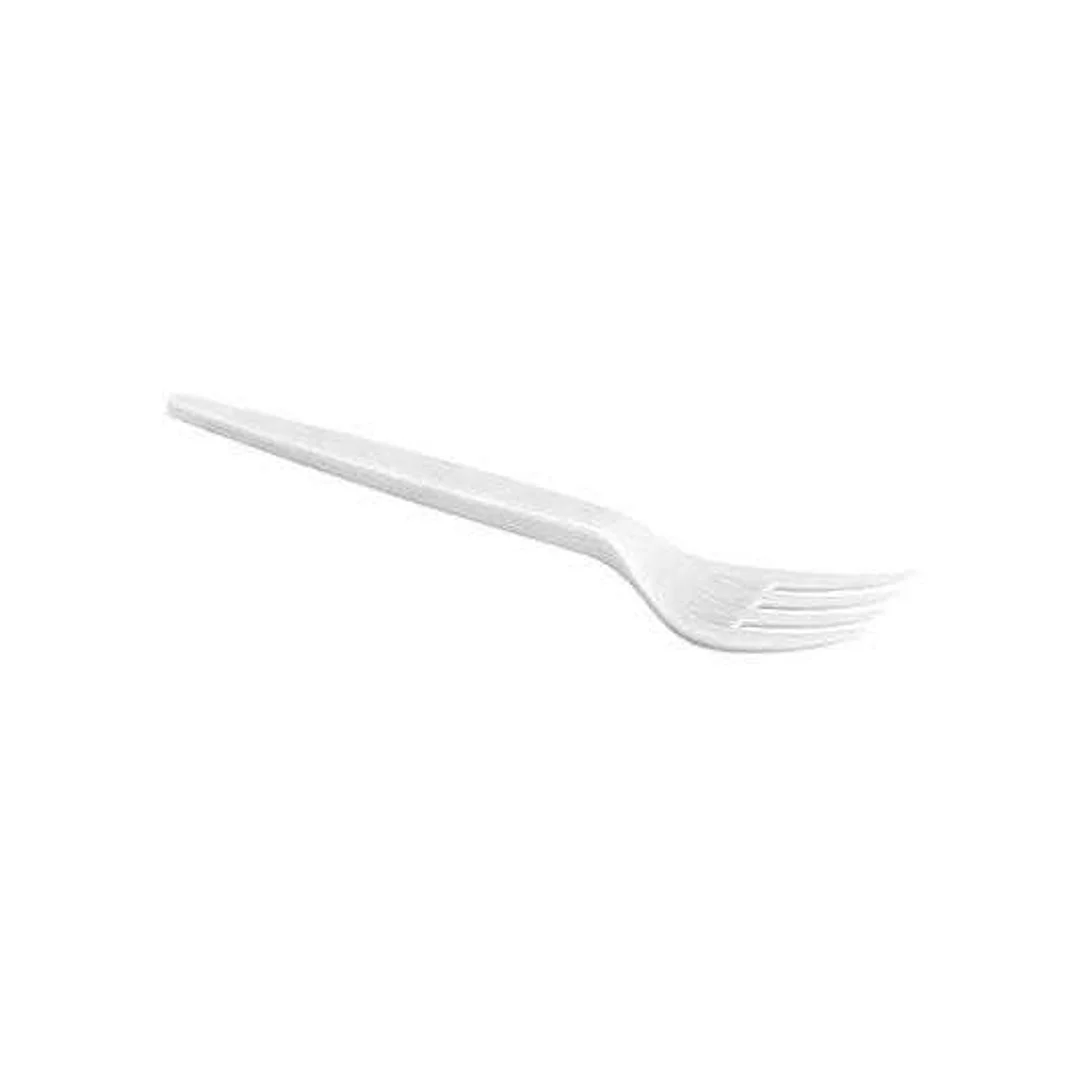 Widelce plastikowe białe a'100 Bittner