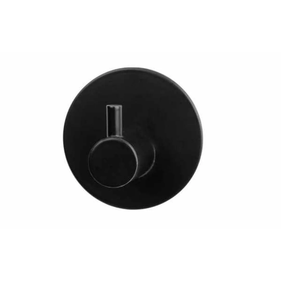 Wieszak samoprzylepny okrągły Timo "1" black 23882