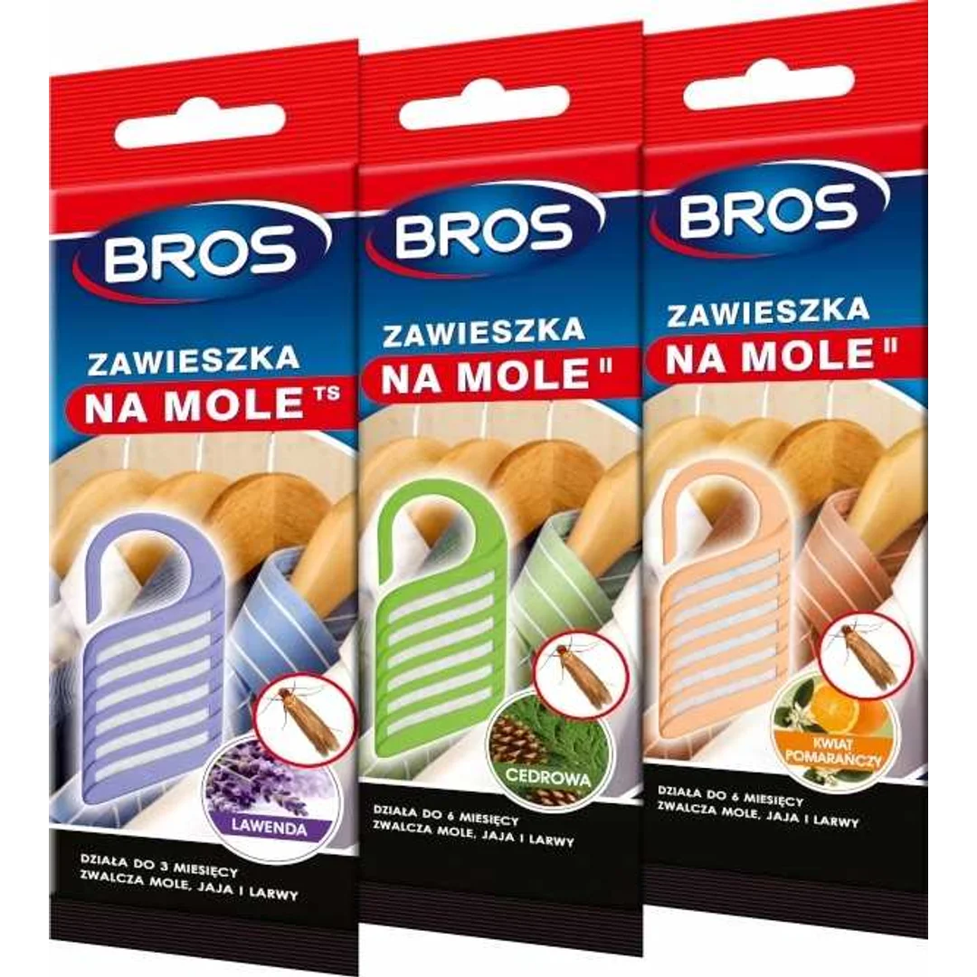 Zawieszka na mole odzieżowe Bros lawendowa