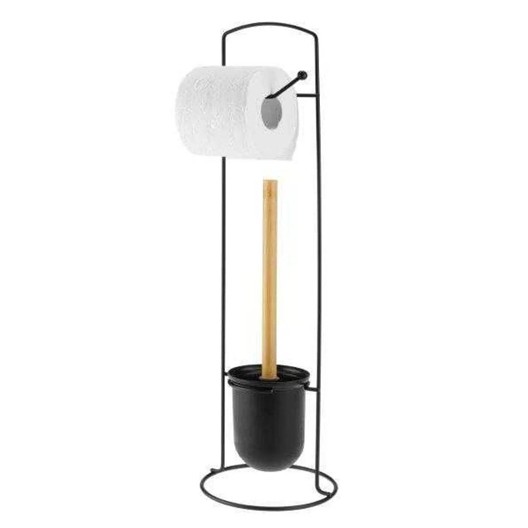 Zestaw łazienkowy WC ze szczotką BASIC BAMBOO