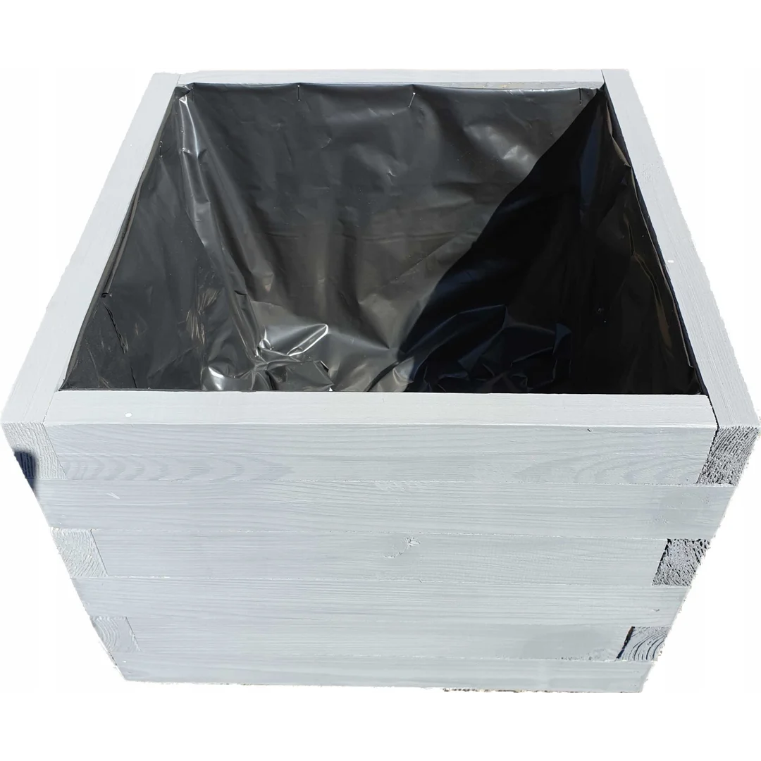 Donica EKO drewniana 20x20x15 ANTRACYT — zdjęcie 2