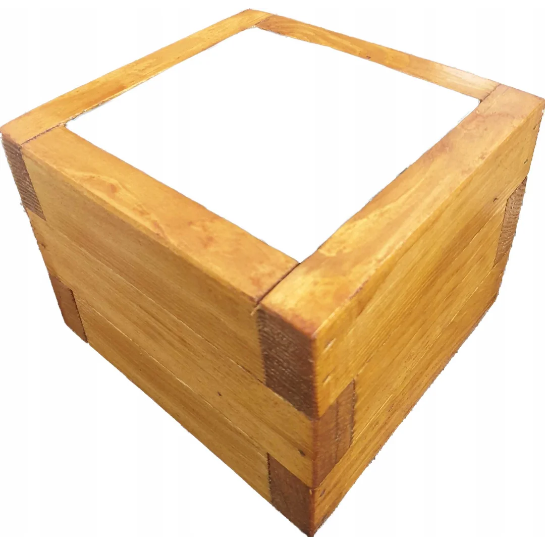 Donica EKO drewniana 30x30x15 SOSNA — zdjęcie 2