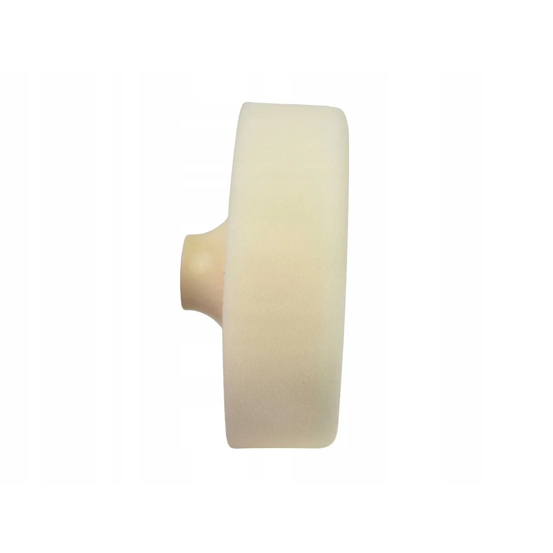 Gąbka polerska biała 150mm x 45mm M14 — zdjęcie 2