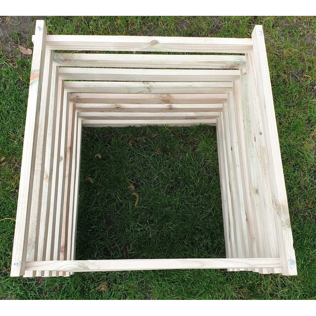 Kompostownik EKO drewniany impregnowany TEAK 560L — zdjęcie 2