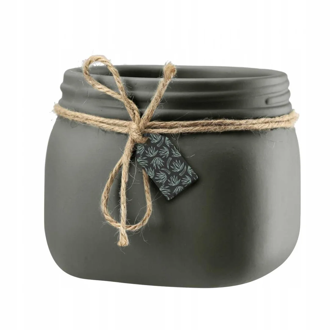 Osłonka Betty 9 cm biała grafit khaki — zdjęcie 2