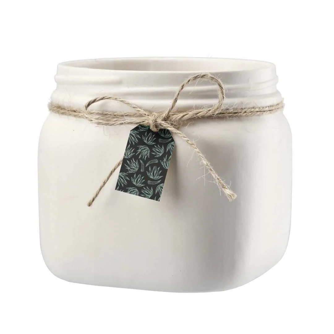 Osłonka Betty 9 cm biała grafit khaki — zdjęcie 3