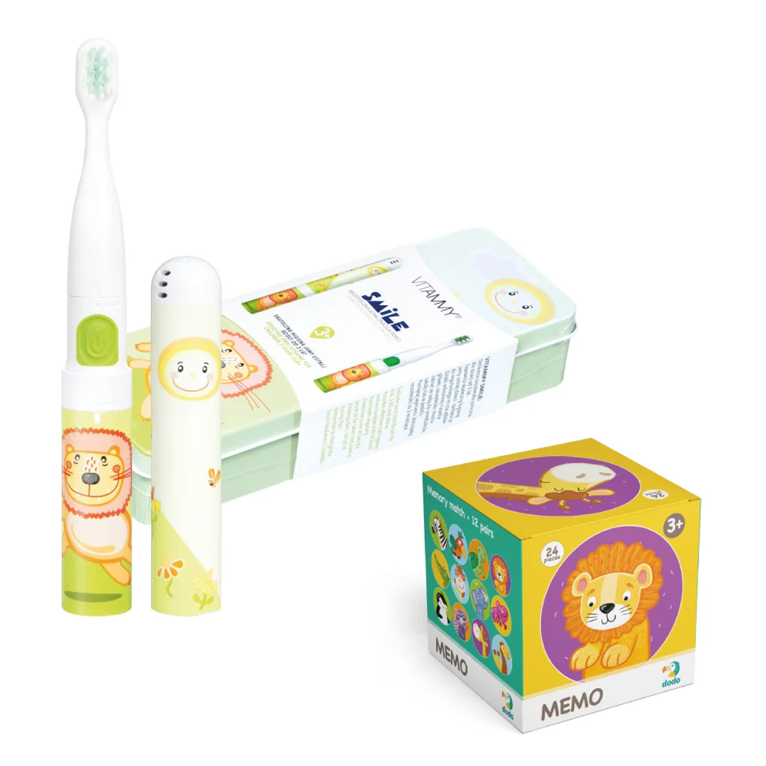VITAMMY SMILE LEW Zestaw prezentowy, szczoteczka soniczna do zębów i gra DODO MEMO - 6