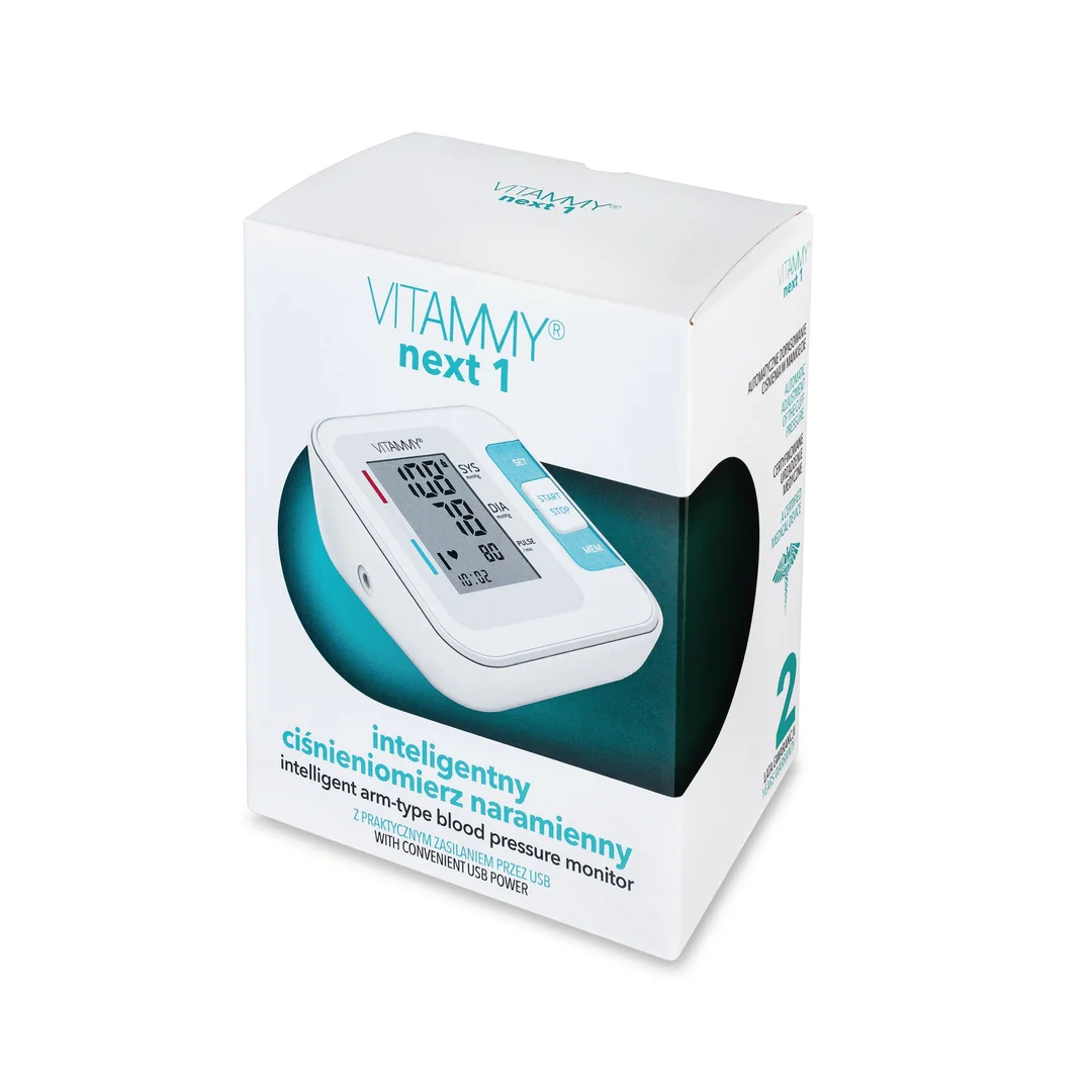 VITAMMY NEXT 1 + POWER MICRO Zestaw – ciśnieniomierz naramienny idealny do domu