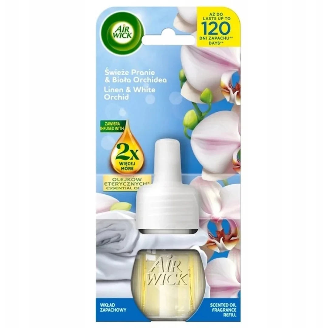 Air Wick Electric – wkład zapachowy Świeże Pranie i Biała Orchidea - 19 ml