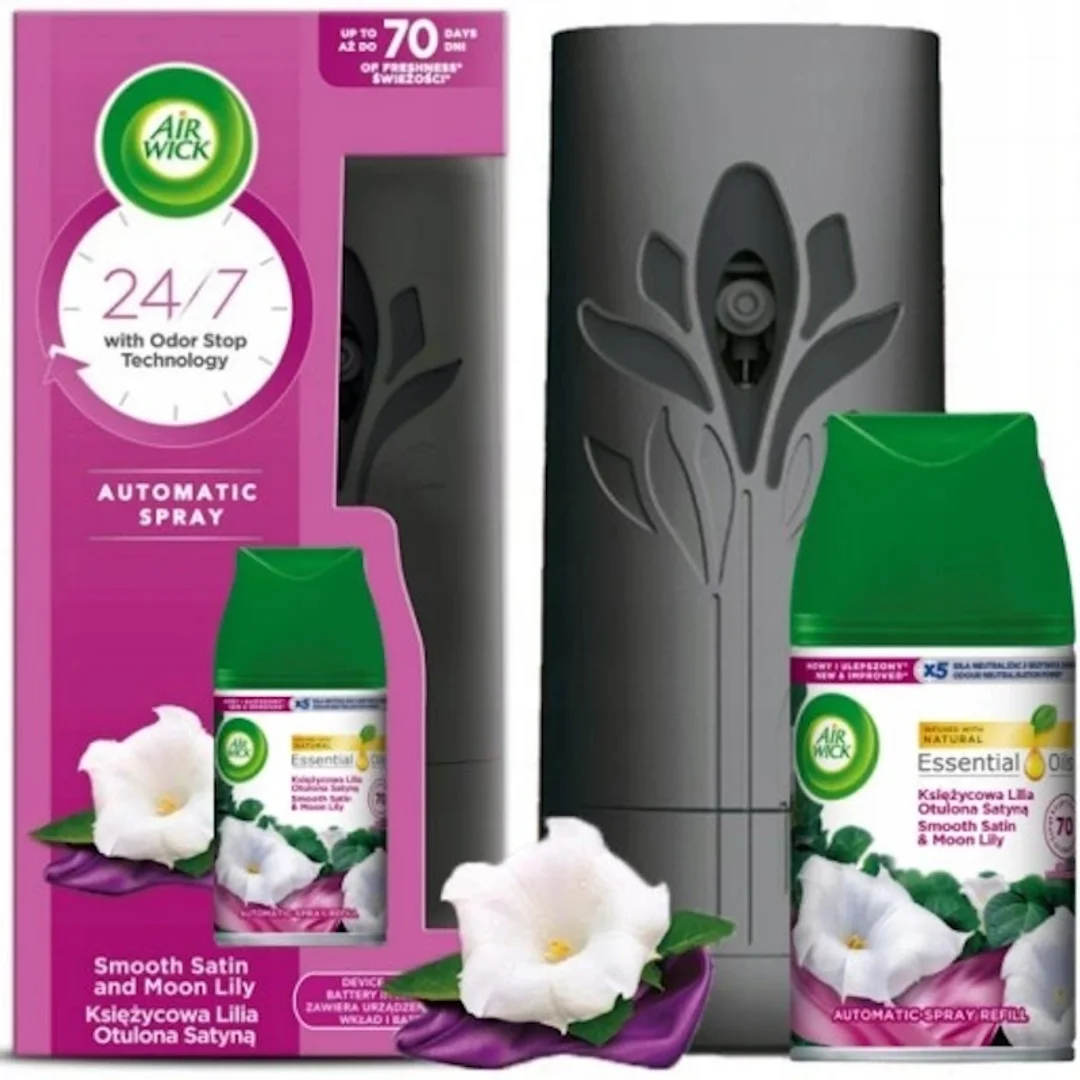 Air Wick Freshmatic – Automatyczny odświeżacz powietrza + wkład 250 ml - Księżycowa Lilia