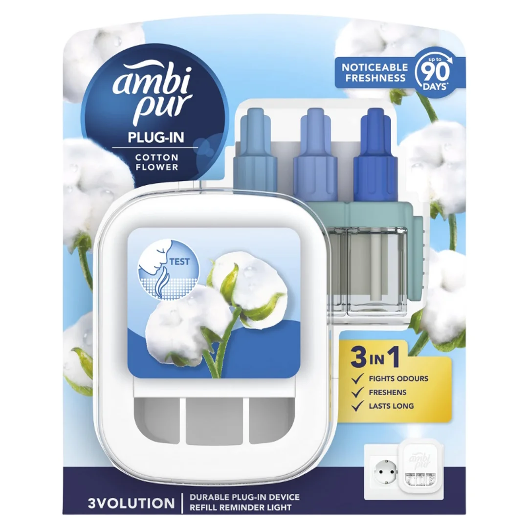 Ambi Pur - Odświeżacz powietrza Ambi Pur 3volution + wkład 20ml - Cotton Flower