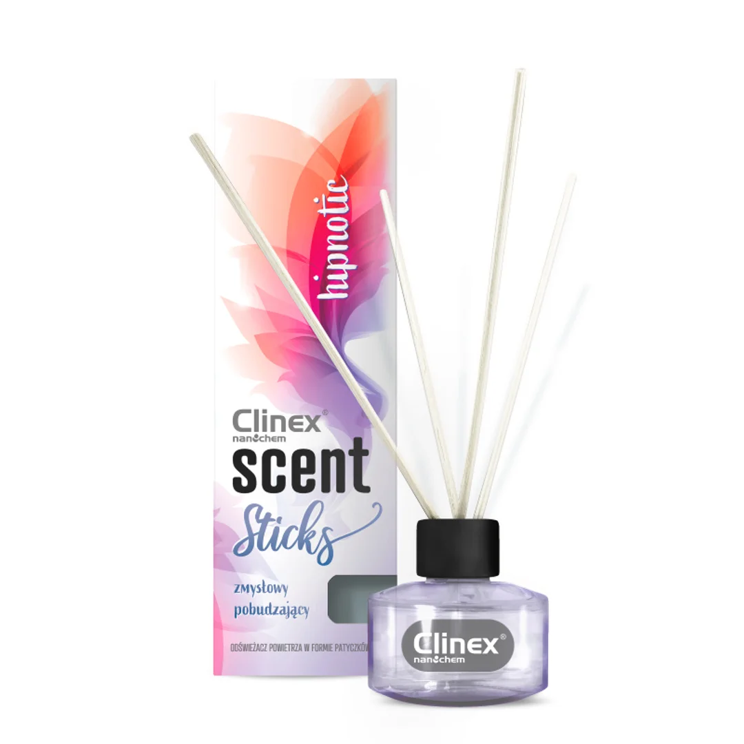 Clinex Scent Sticks - Patyczki zapachowe + flakonik, 45 ml - Hipnotic
