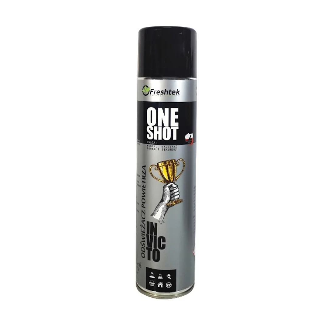 Freshtek One Shot – Odświeżacz powietrza i neutralizator zapachów Invicto - 600 ml