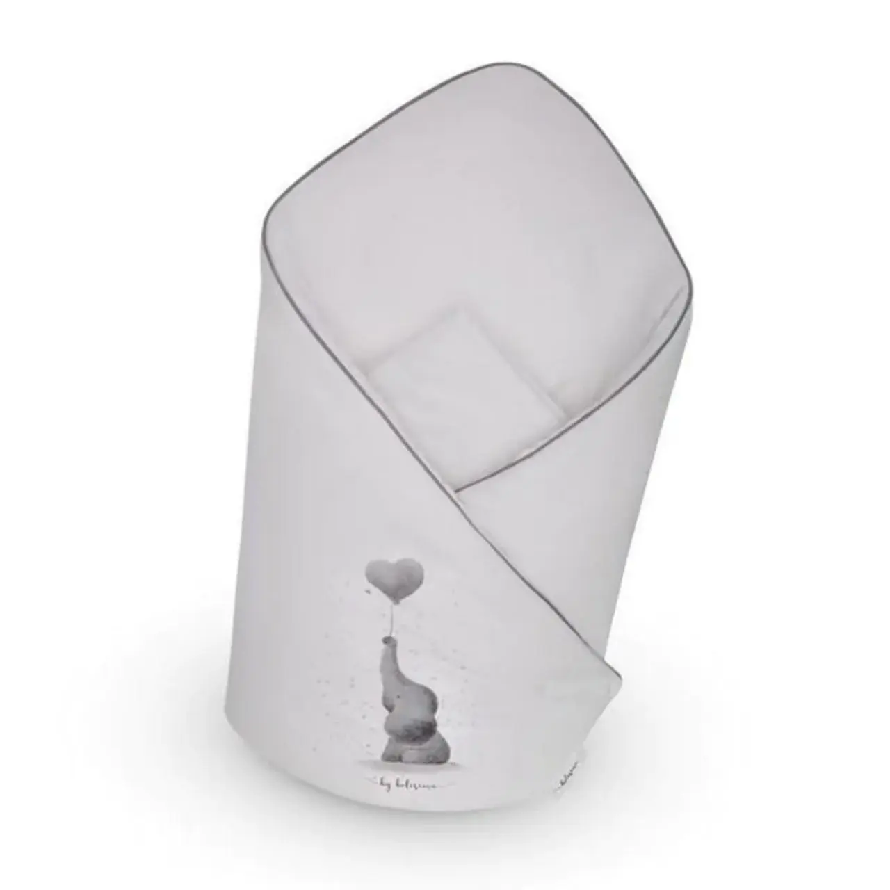 Belisima Baby – Rożek Kokosowy "Słoniowe Love" Szary – Idealna Miękkość i Bezpieczeństwo dla Twojego Maluszka!