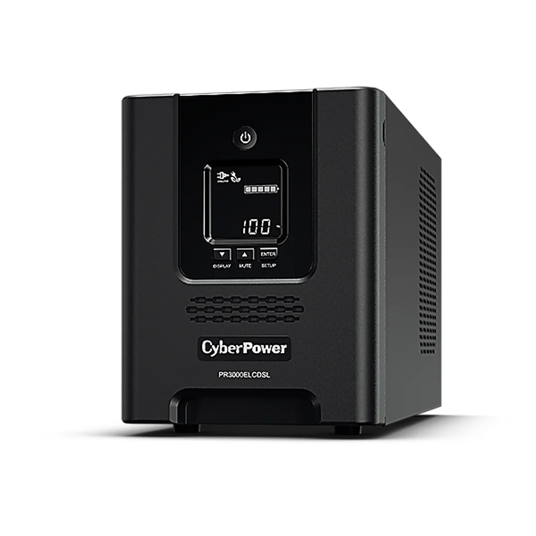 CyberPower | Systemy zasilaczy awaryjnych z aplikacją Smart App | PR3000ELCDSL | 3000 VA | 2700 W