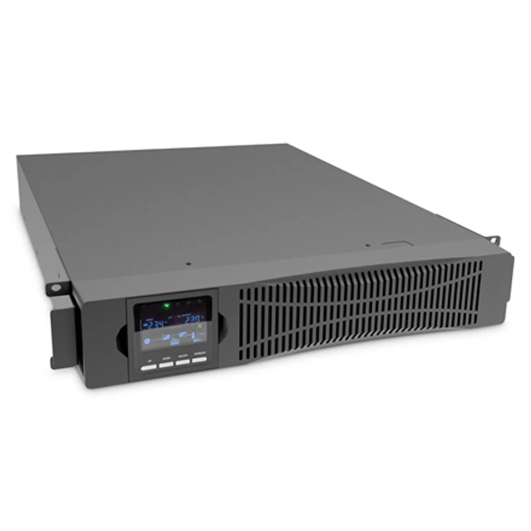 DIGITUS OnLine UPS, rack/tower, 1500VA, 1500W, LCD, 8 x C13, 1 x C19, RS-232, USB, RJ45, karta SNMP (opcjonalnie), karta przekaźnikowa (opcjonalnie) Digitus | OnLine UPS | OnLine UPS Modul, 1500VA/150