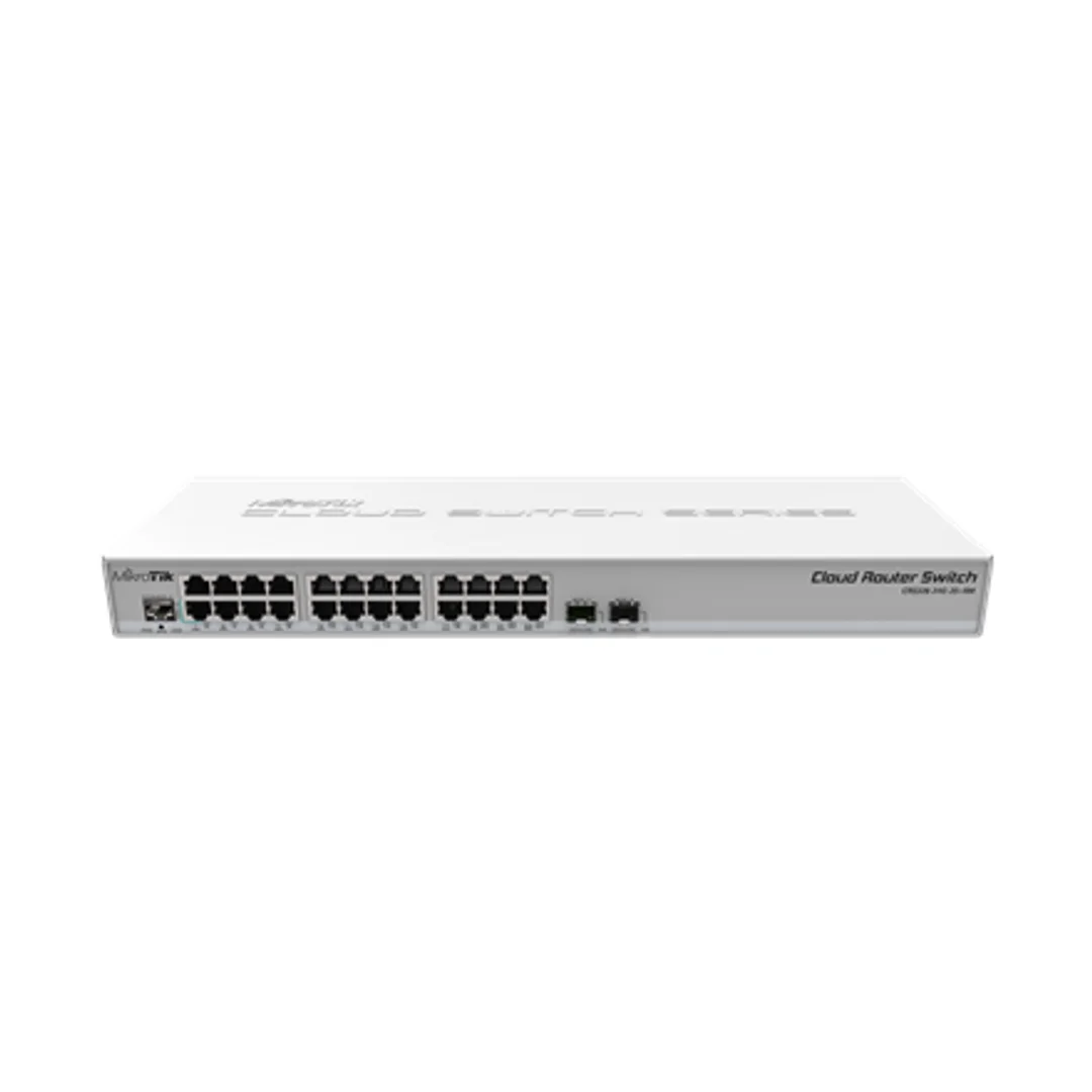 MikroTik | Cloud Router Switch CRS326-24G-2S+RM | Zarządzany L3 | Do montażu w szafie | Porty 1 Gb/s (RJ-45) w liczbie 24 | Porty SFP+ w liczbie 2 | 12 miesięcy