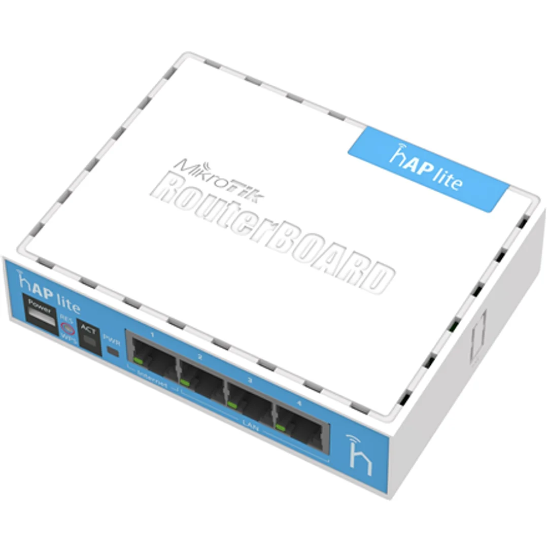 Router WiFi 4 Mikrotik hAP lite (RB941-2nD) 2,4GHz(2x2) 4p