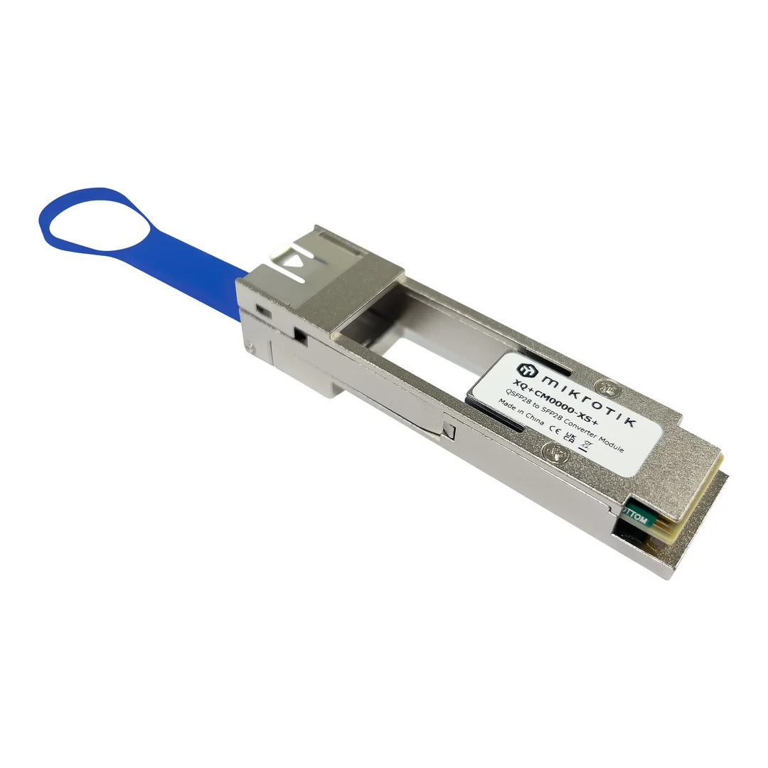 MikroTik | Konwerter QSFP28 na SFP28 | XQ+CM0000-XS+ | SFP/SFP+/SFP28 | QSFP28 na SFP28 | 25000 Mbit/s | -20 do 85